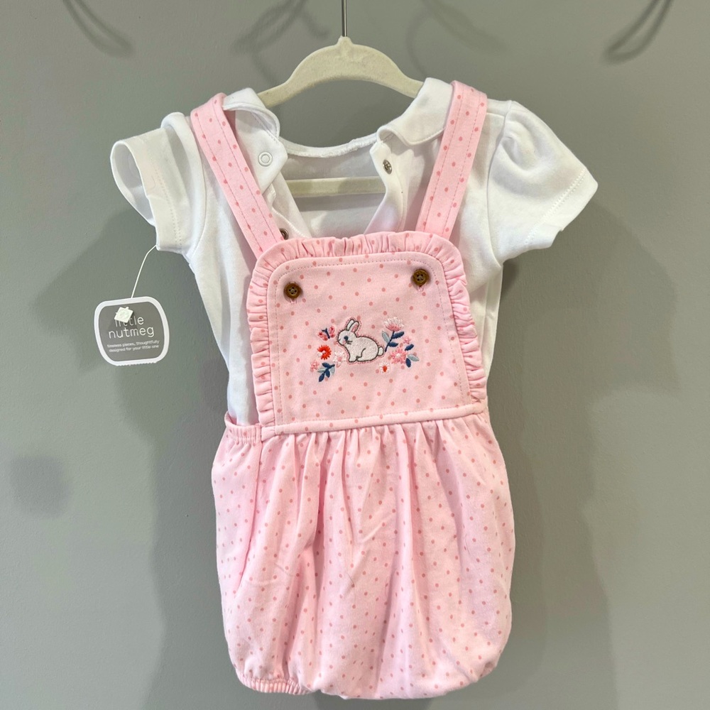 Little nutmeg baby romper/overalls 6-9  months